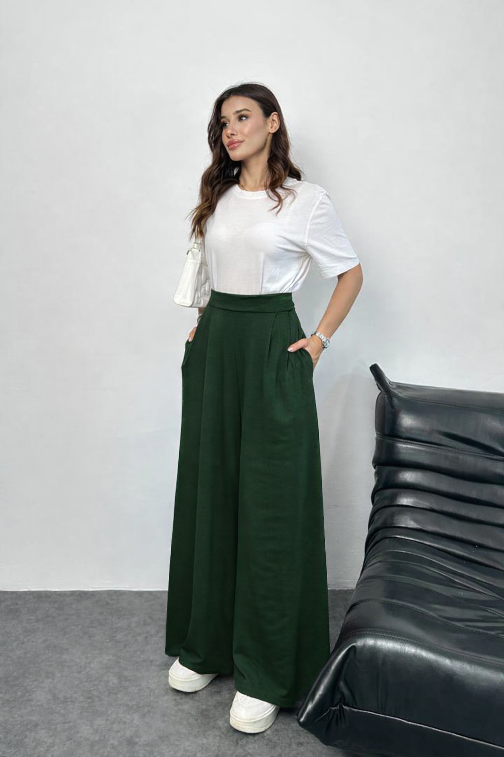 سروال پالازو الواسع للنساء — الراحة اللي غادي تحسي بها من أول لبسة